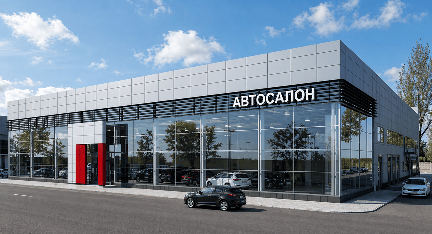 Строительство автосалонов
